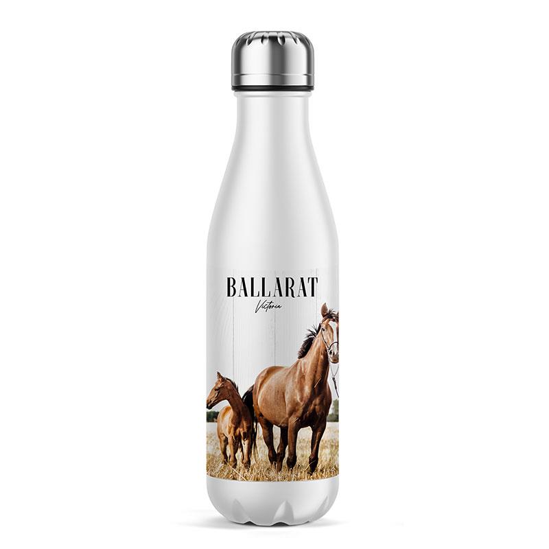 17oz Stainless Steel Bottle Horses