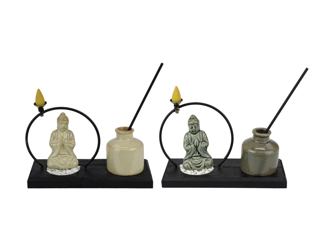 20x13cm Buddha Backflow Cone Burner & Diffuser