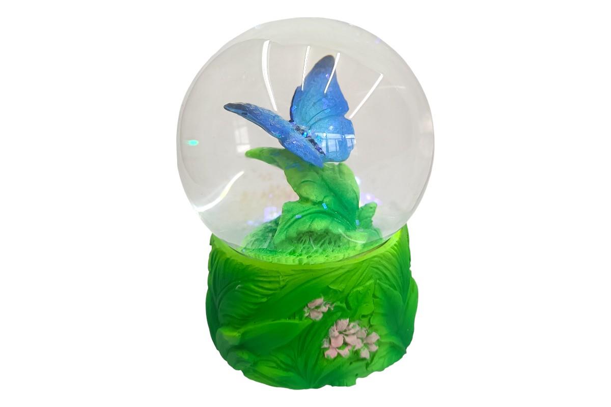 65mm Blue Butterfly Water Ball (Gift Box)