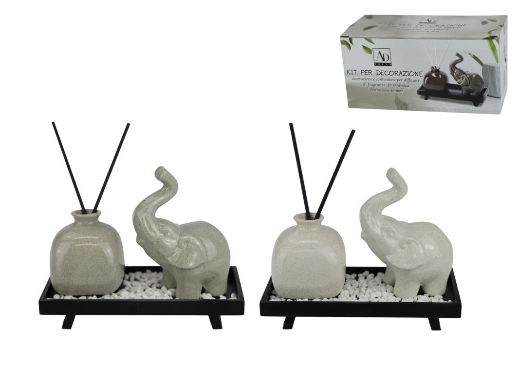 30x17cm Elephant Reed Diffuser 2 Asstd