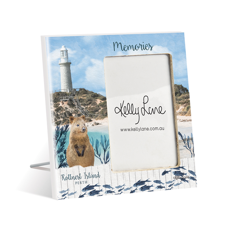 20x20cm (6x4" Photo) Portrait Photo Frame Rottnest Island by Kelly Lane