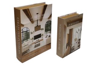 Set of 2 Book Boxes "Collected Interiors & Portraits"