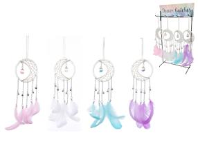 8cm Moon Dream Catcher with Wishing Ball 4 Asstd