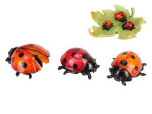 7cm Ladybug Marble Finish with Display (48=Free Display)