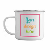 8cm Enamel Mug  BLANK with Custom Design "Insert Custom Print and Text"